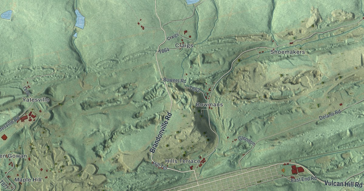 Map of Mahanoy, Pennsylvania in 2026