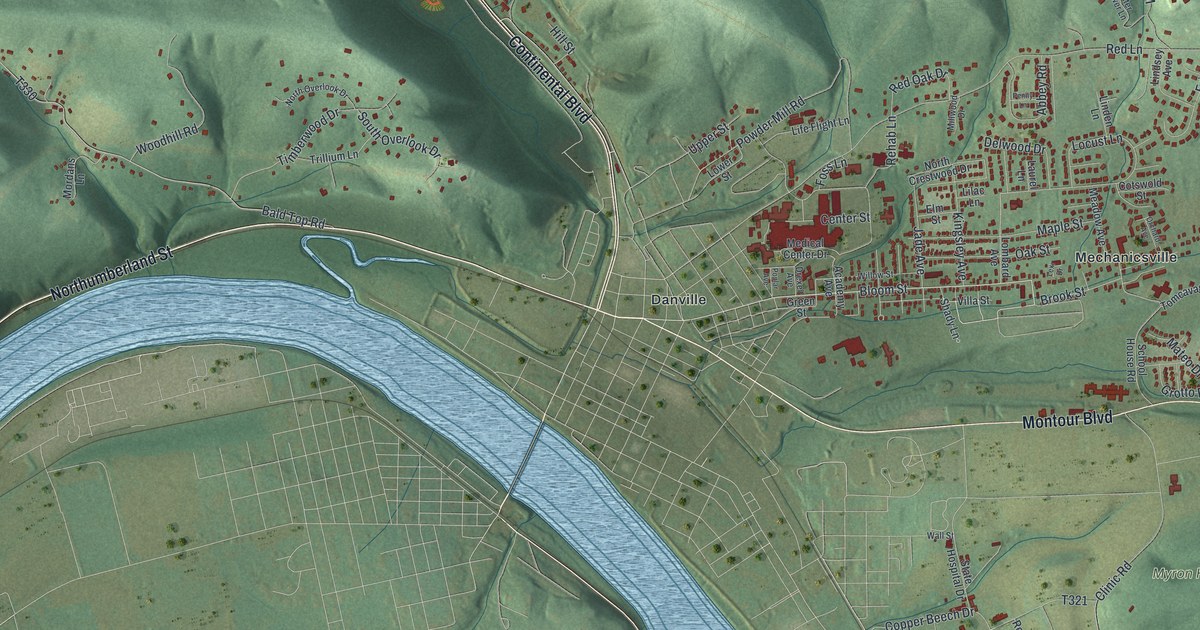 Map of Mahoning, Montour County, Pennsylvania in 2026