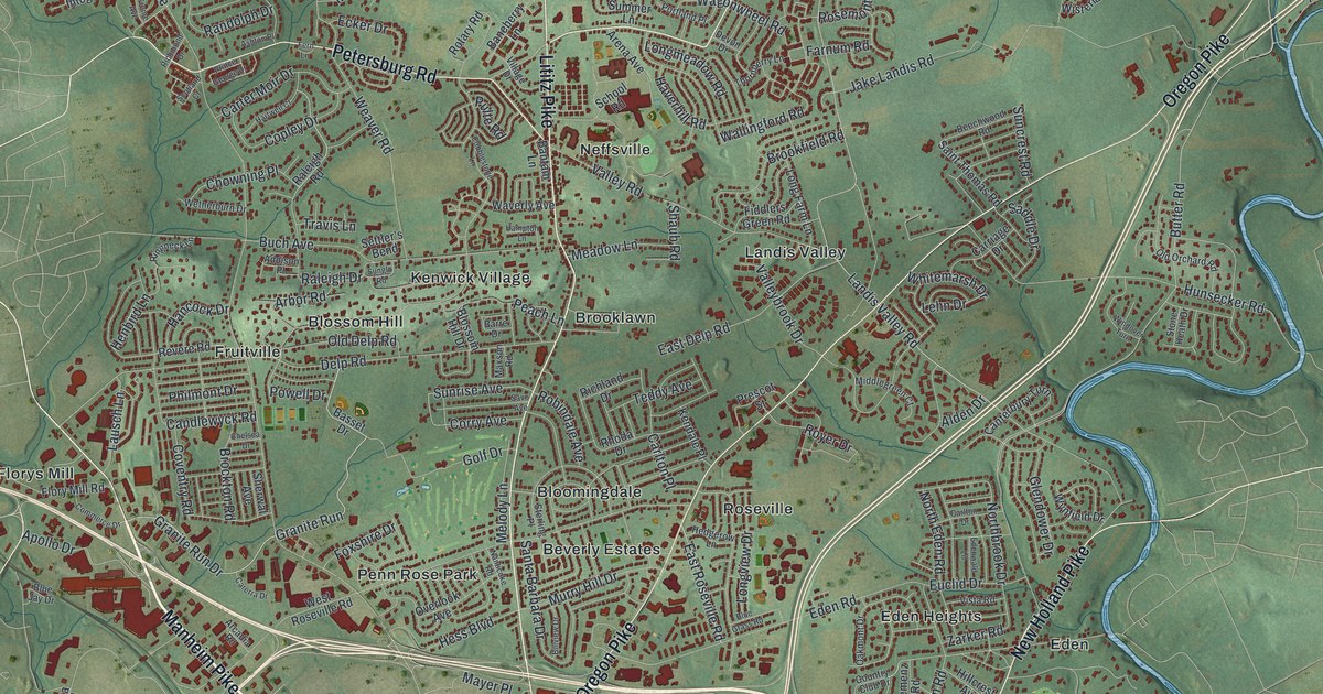 Map of Manheim Township, Lancaster County, Pennsylvania in 2026