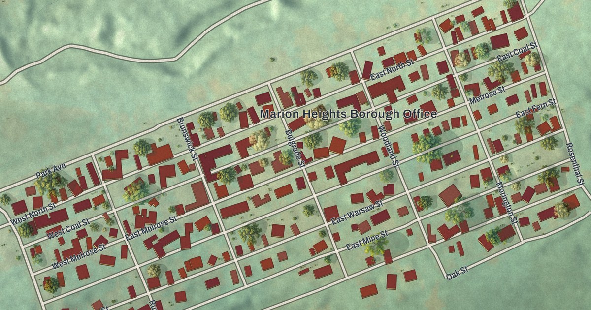 Map of Marion Heights, Pennsylvania in 2026