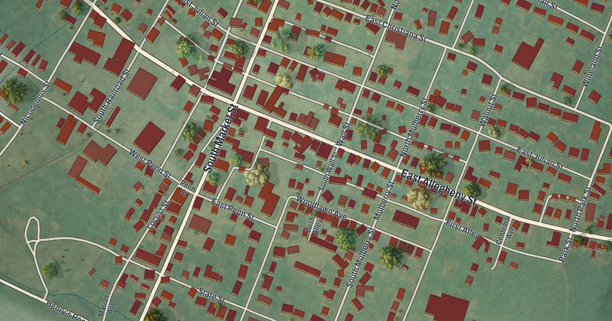 Map of Martinsburg, Pennsylvania in 2026
