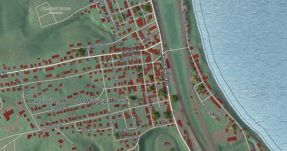 Map of Marysville, Pennsylvania in 2026