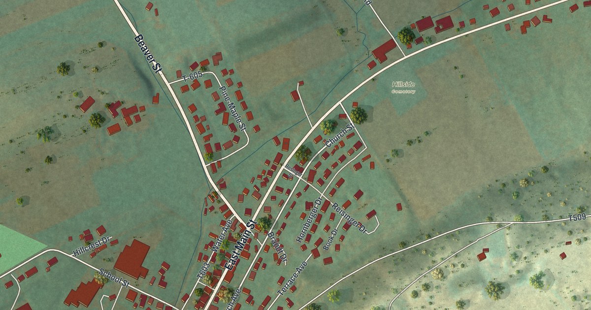 Map of McAlisterville, Pennsylvania in 2026