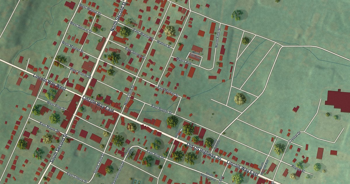 Map of McConnellsburg, Pennsylvania in 2026