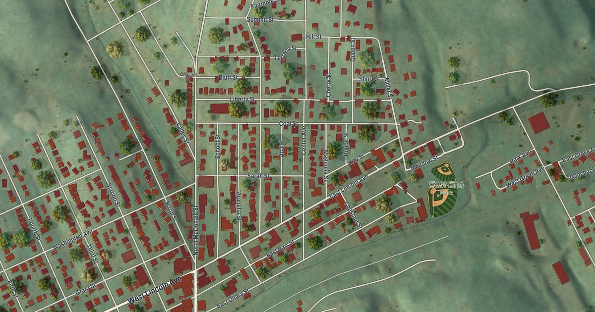 Map of McDonald, Pennsylvania in 2026