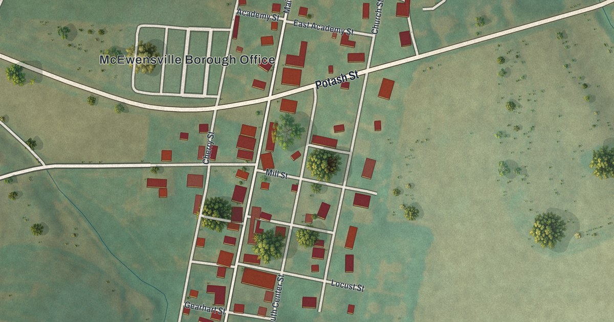 Map of McEwensville, Pennsylvania in 2026