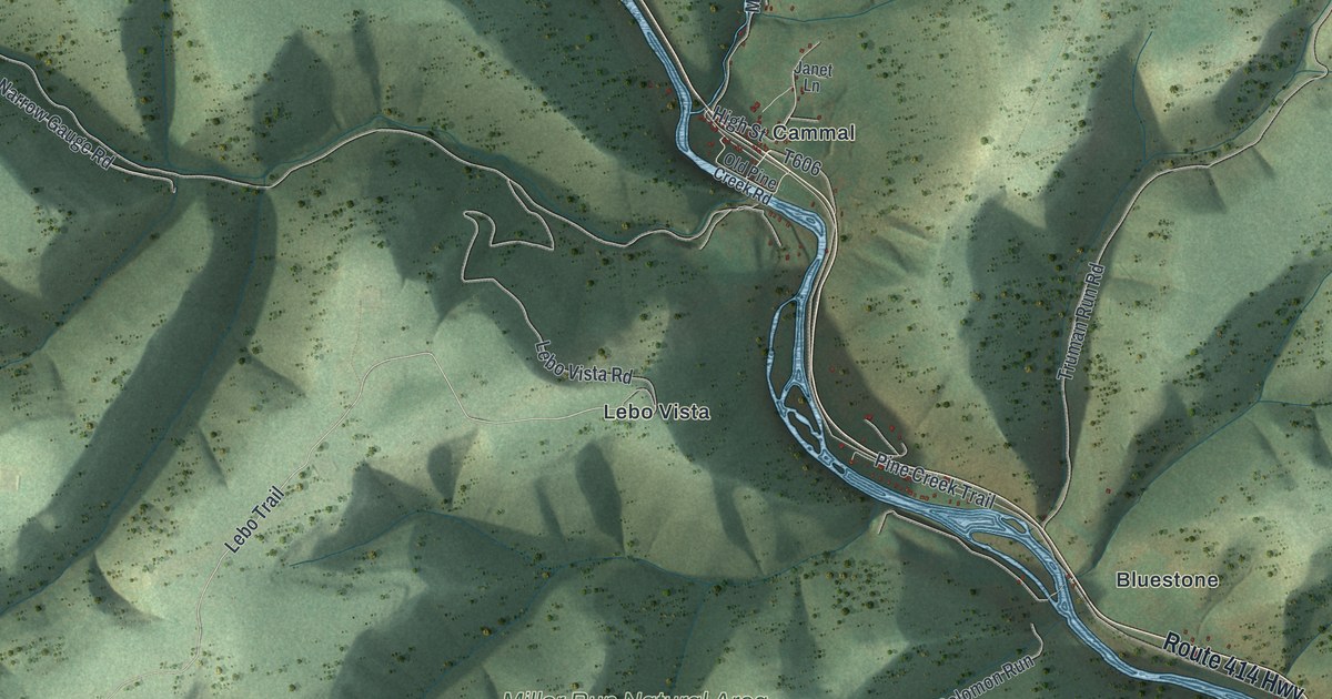 Map of McHenry, Pennsylvania in 2026