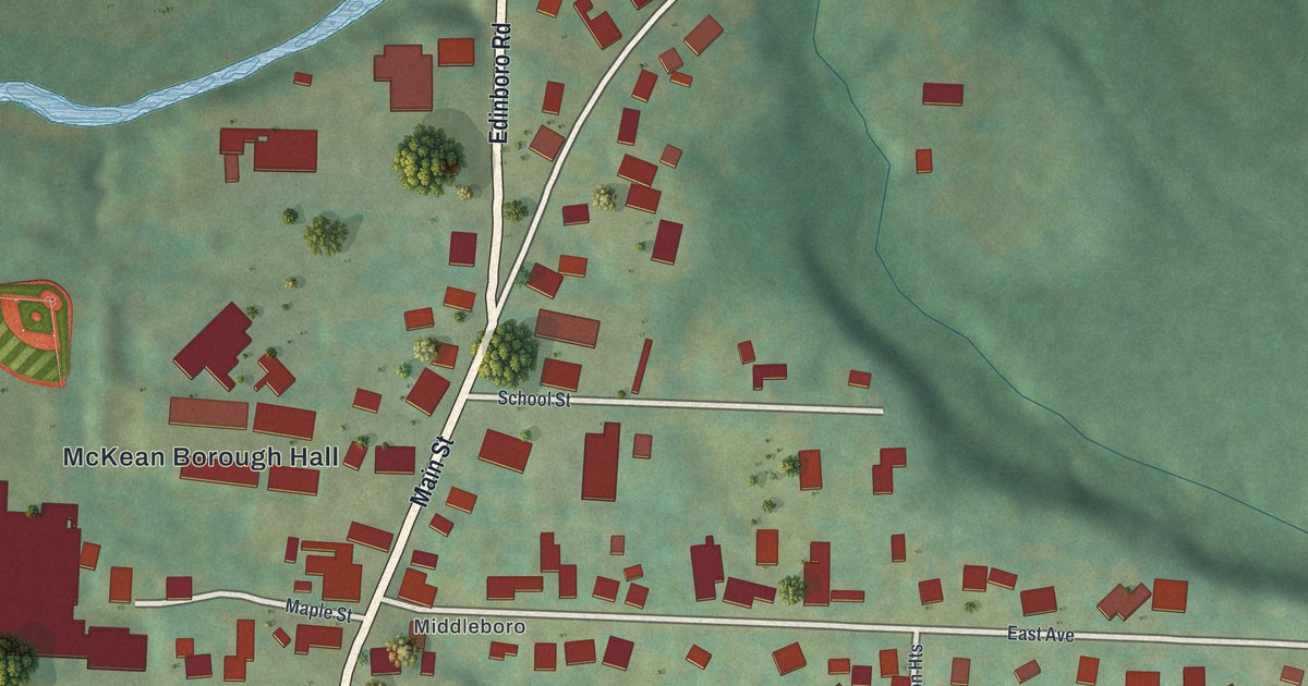Map of McKean Borough, Pennsylvania in 2026