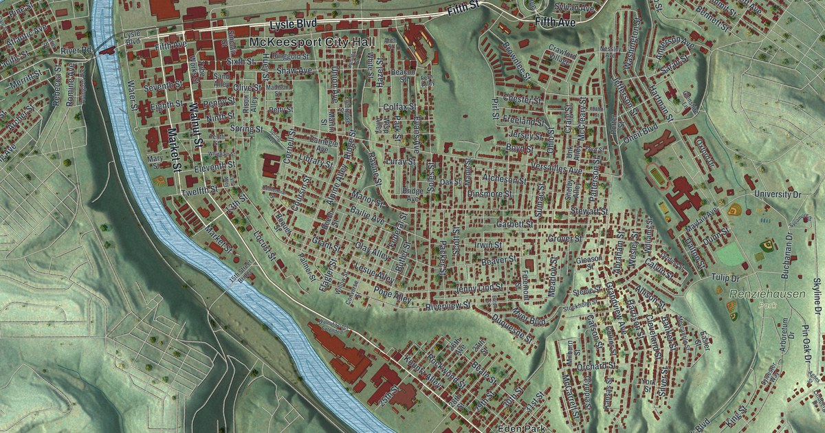 Map of McKeesport, Pennsylvania in 2026