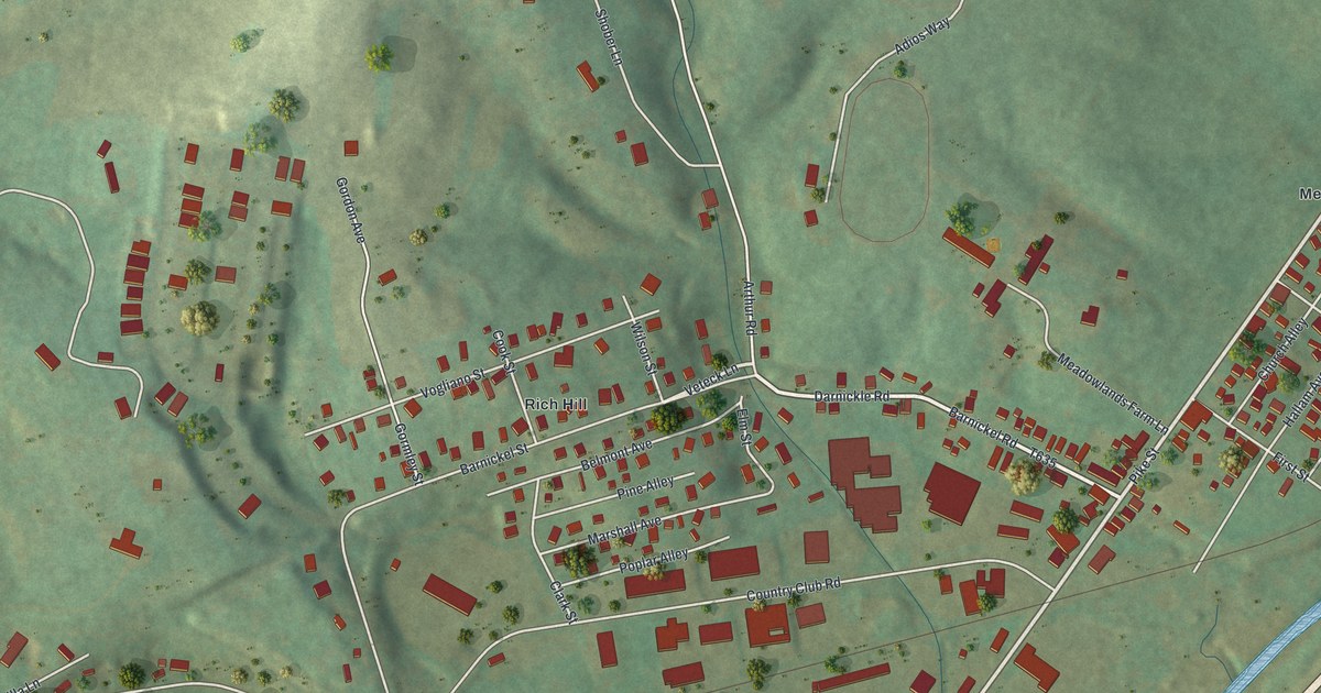 Map of Meadowlands, Pennsylvania in 2026