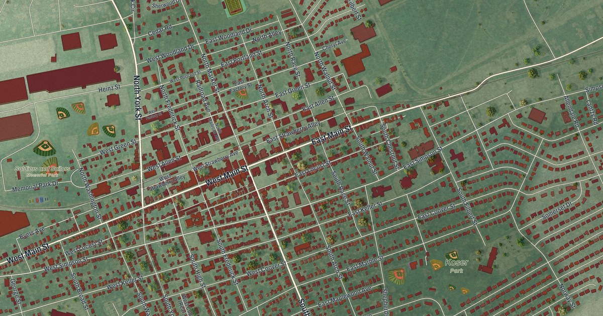 Map of Mechanicsburg, Pennsylvania in 2026