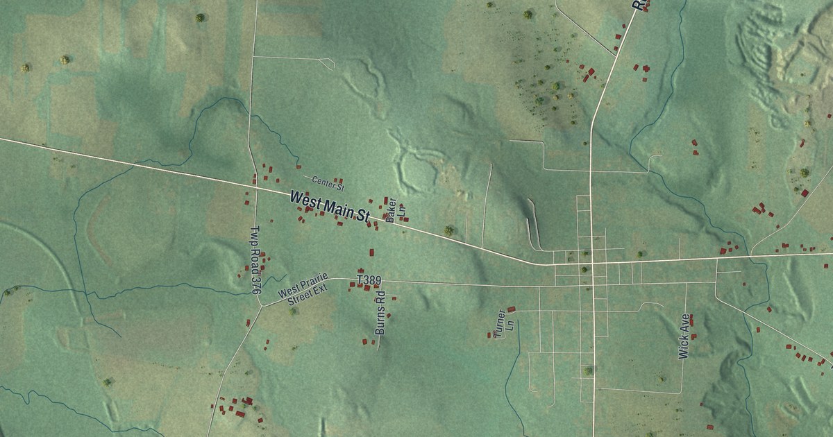 Map of Mercer, Butler County, Pennsylvania in 2026