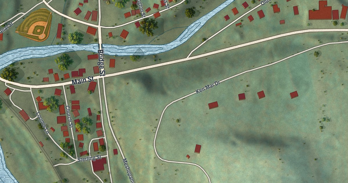 Map of Meshoppen Borough, Pennsylvania in 2026