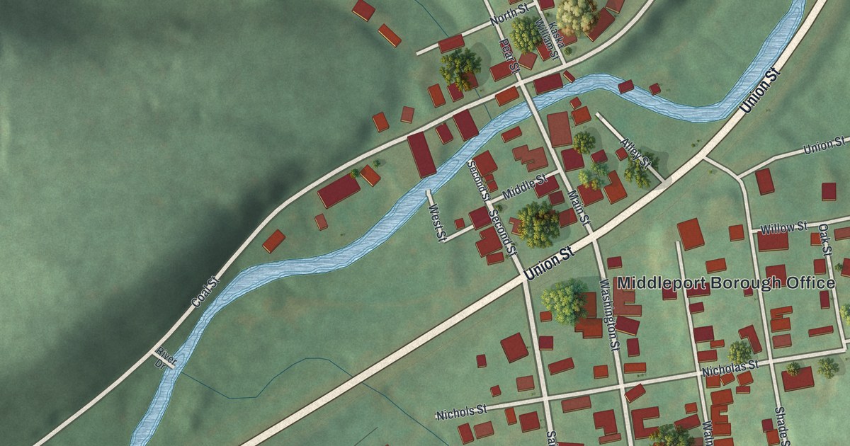 Map of Middleport, Pennsylvania in 2026