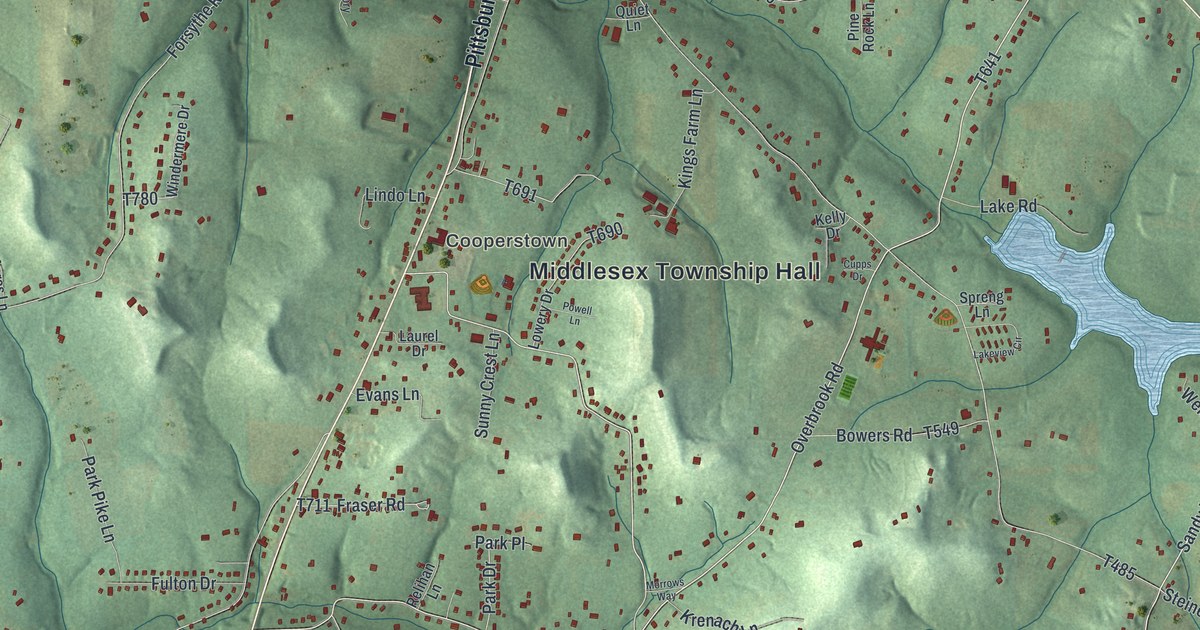 Map of Middlesex, Butler County, Pennsylvania in 2026