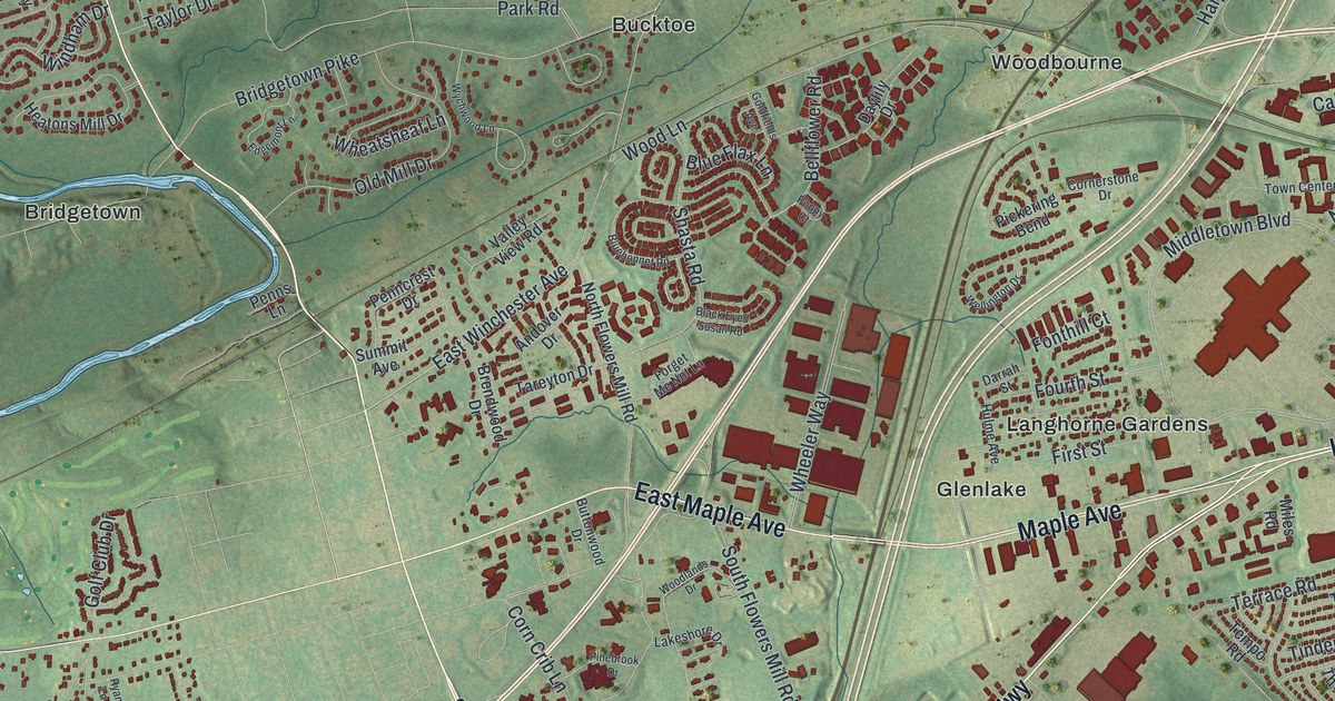 Map of Middletown, Bucks County, Pennsylvania in 2026