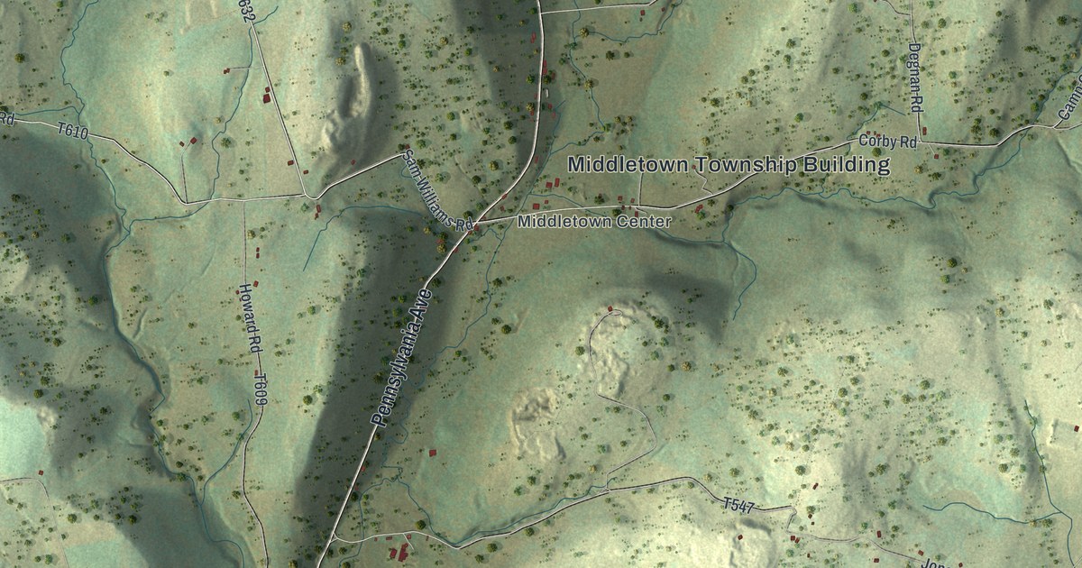 Map of Middletown, Susquehanna County, Pennsylvania in 2026