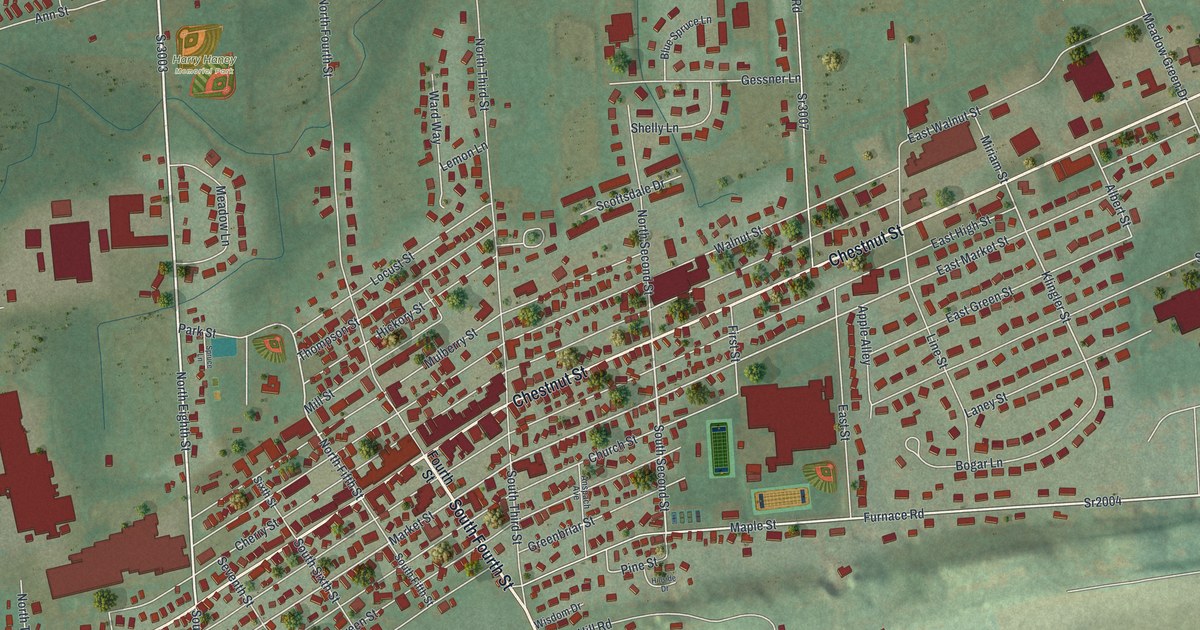 Map of Mifflinburg, Pennsylvania in 2026