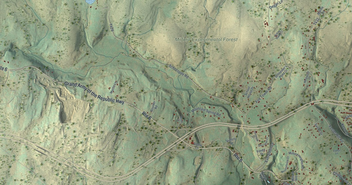 Map of Milford Township, Pike County, Pennsylvania in 2026
