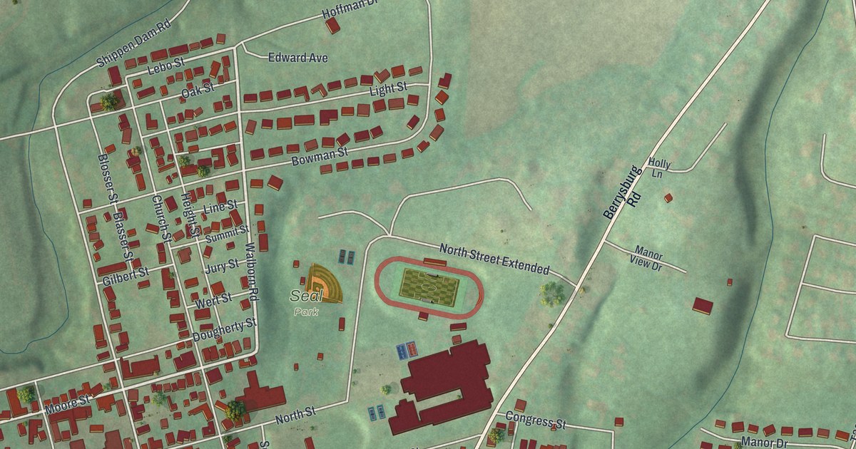 Map of Millersburg, Pennsylvania in 2026