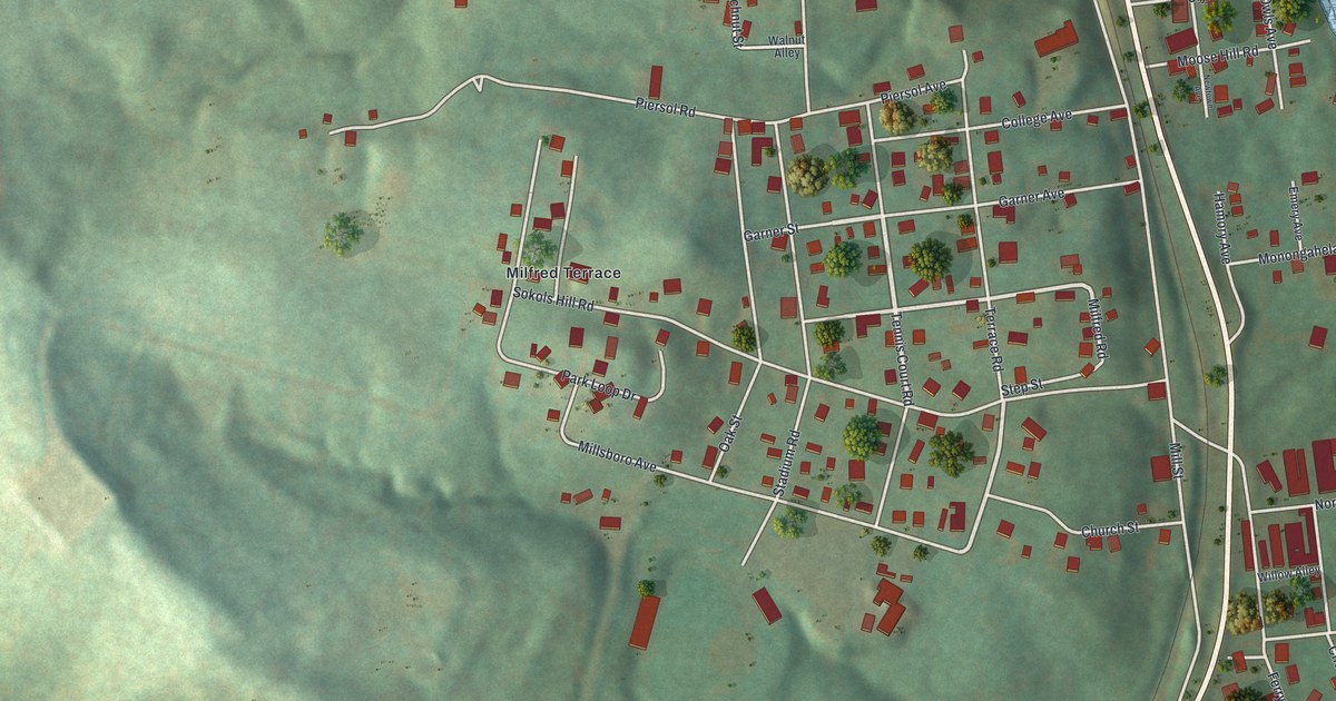 Map of Millsboro, Pennsylvania in 2026
