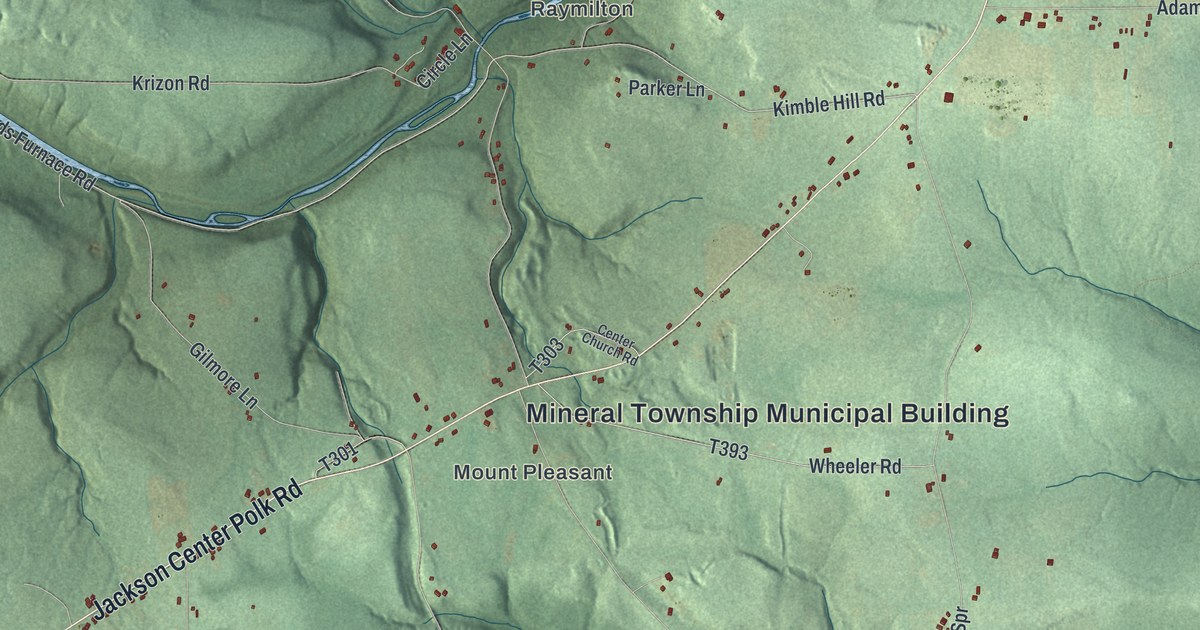Map of Mineral, Pennsylvania in 2026