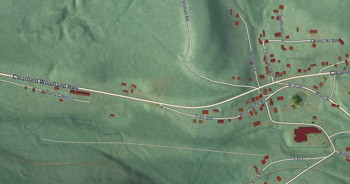 Map of Mineral Springs, Pennsylvania in 2026