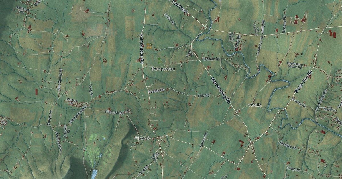 Map of Montgomery, Franklin County, Pennsylvania in 2026