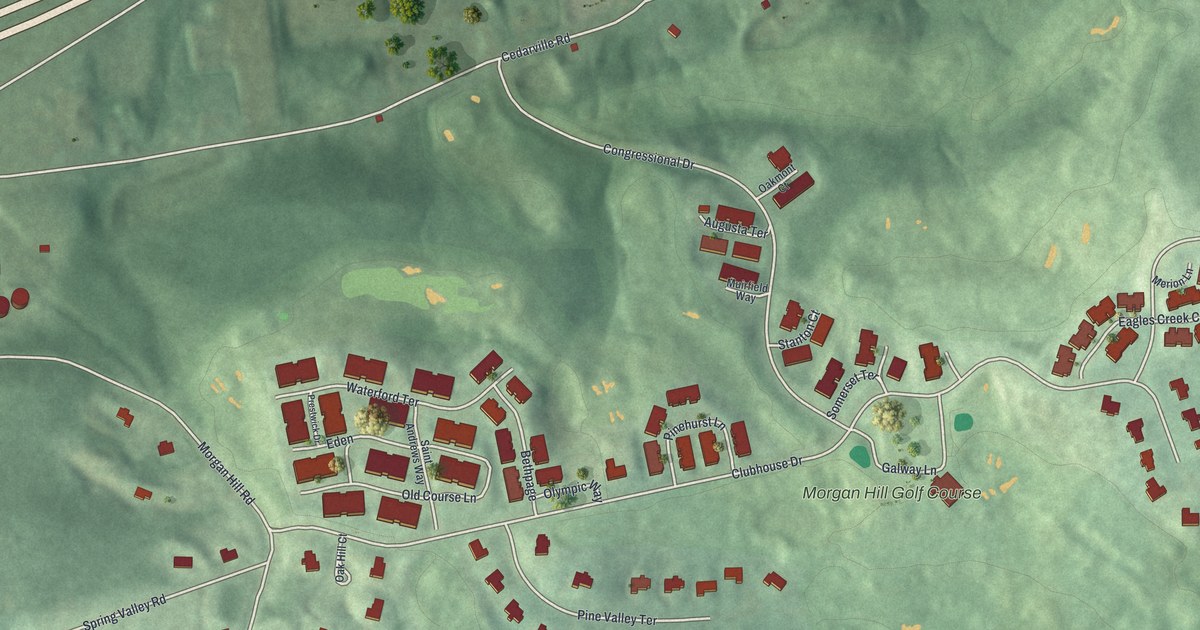 Map of Morgan Hill, Pennsylvania in 2026