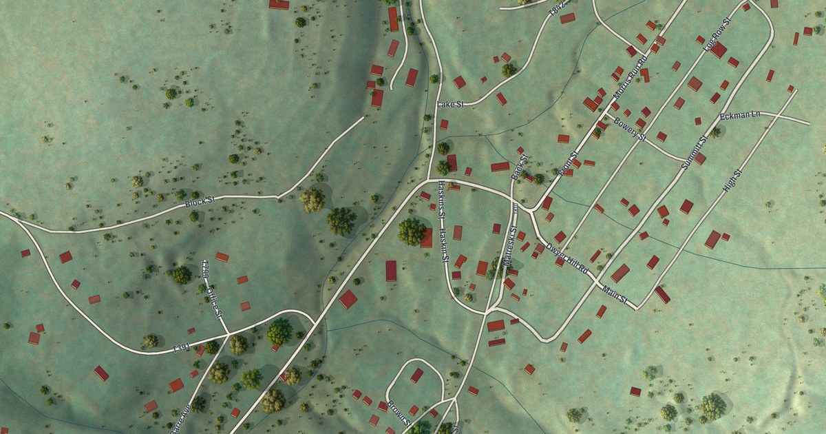 Map of Morris Run, Pennsylvania in 2026