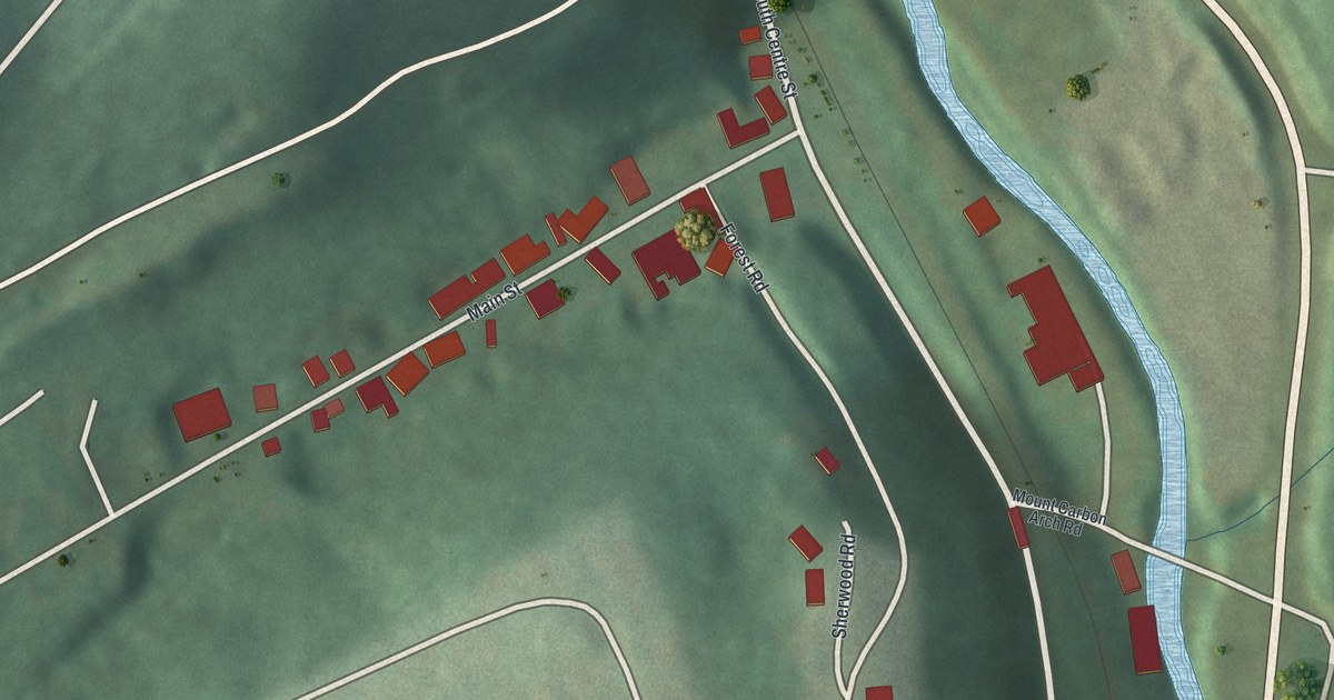 Map of Mount Carbon, Pennsylvania in 2026