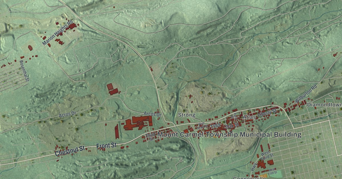 Map of Mount Carmel Township, Pennsylvania in 2026