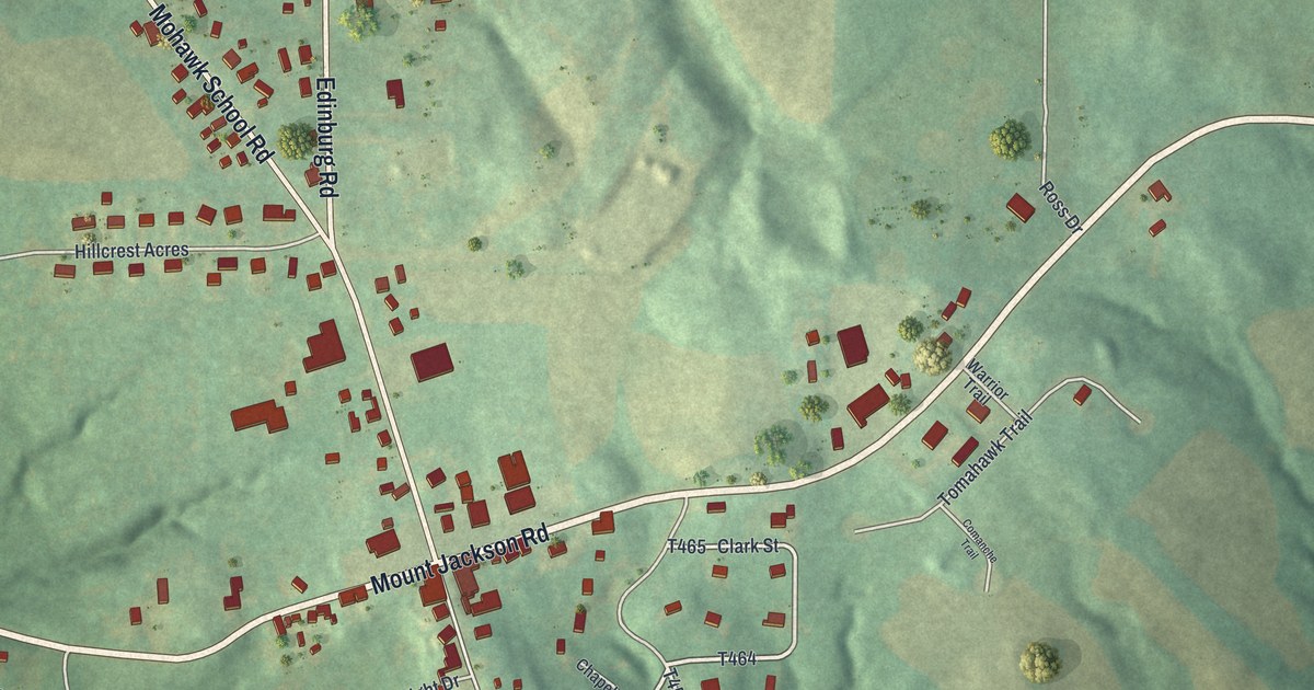 Map of Mount Jackson, Pennsylvania in 2026
