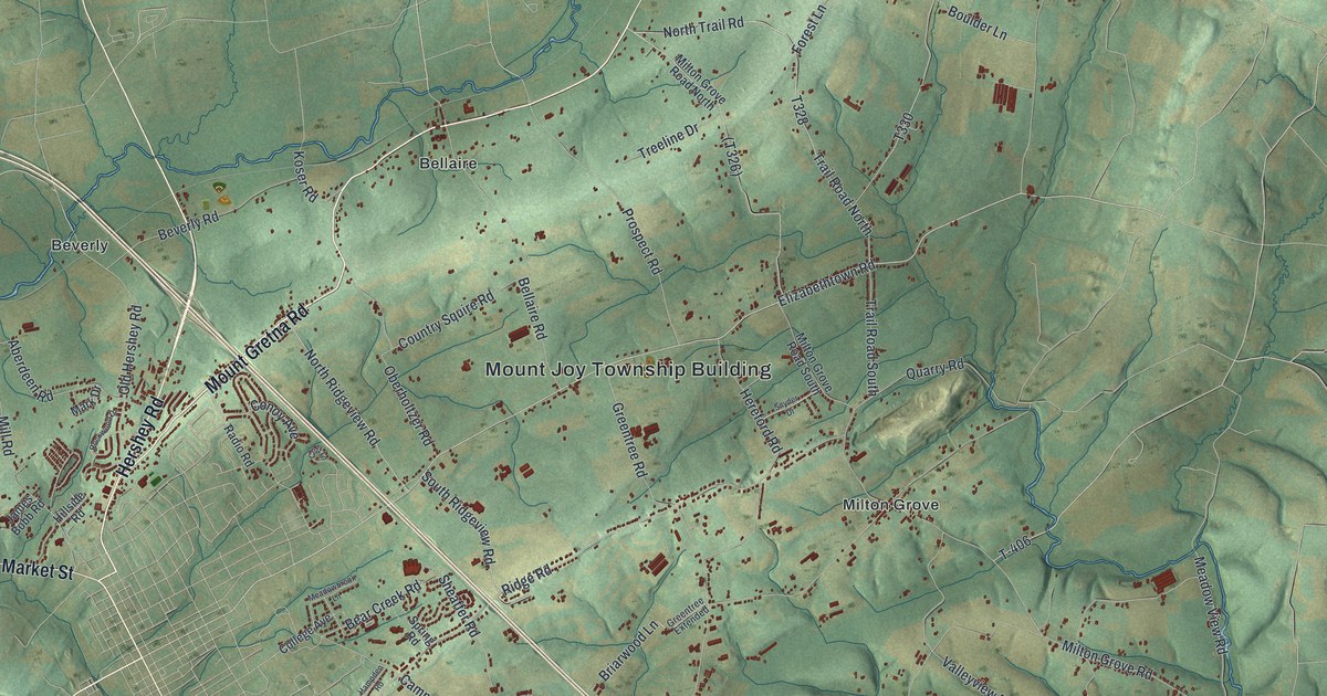 Map of Mount Joy Township, Lancaster County, Pennsylvania in 2026