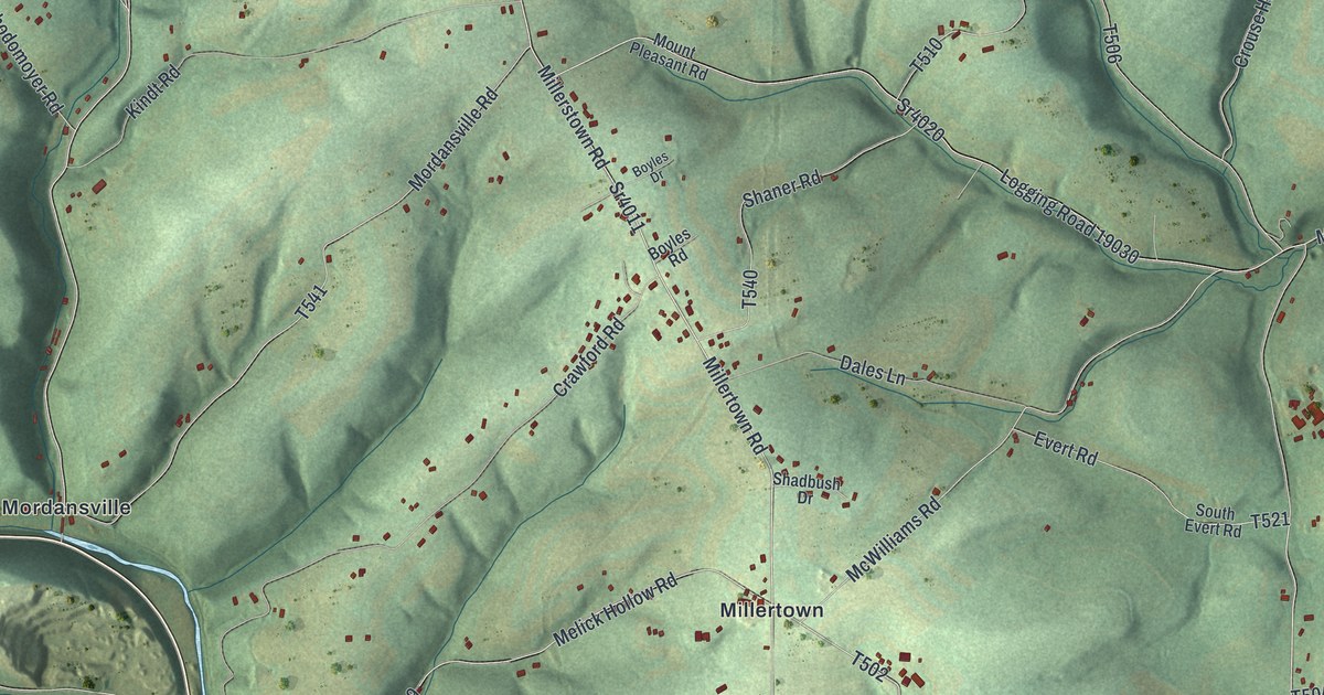 Map of Mount Pleasant, Columbia County, Pennsylvania in 2026