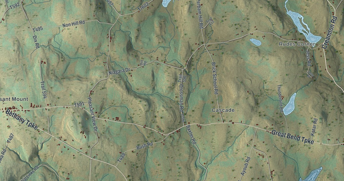 Map of Mount Pleasant, Wayne County, Pennsylvania in 2026