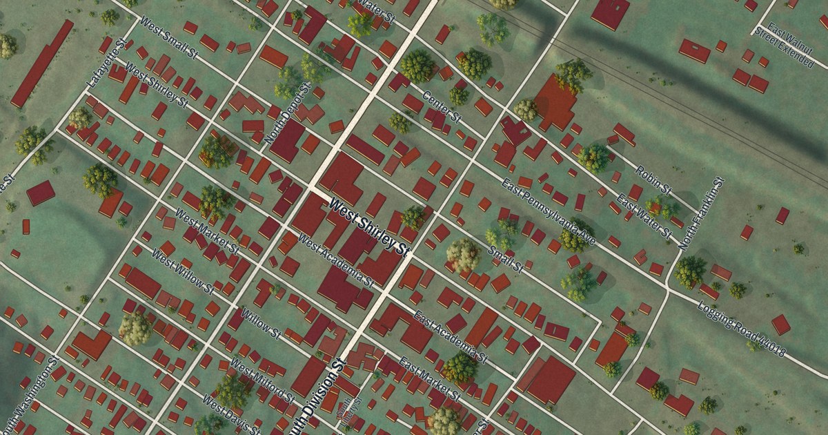 Map of Mount Union, Pennsylvania in 2026