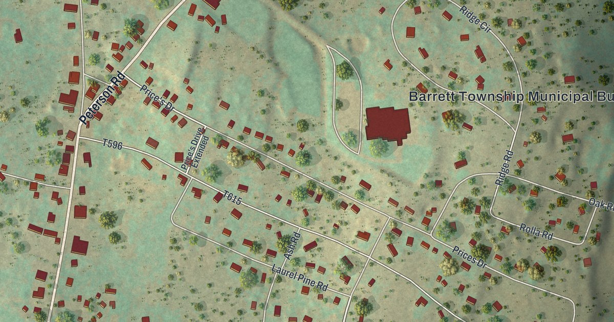 Map of Mountainhome, Pennsylvania in 2026