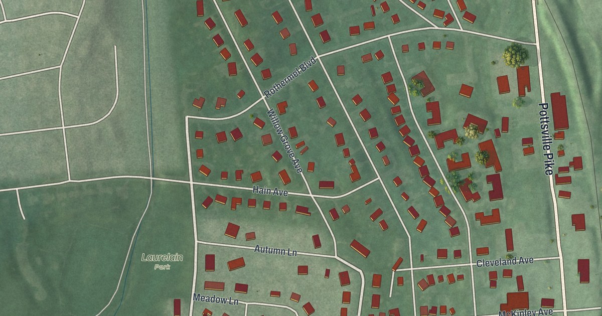 Map of Muhlenberg Park, Pennsylvania in 2026