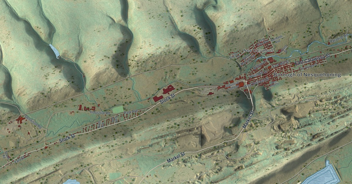 Map of Nesquehoning, Pennsylvania in 2026