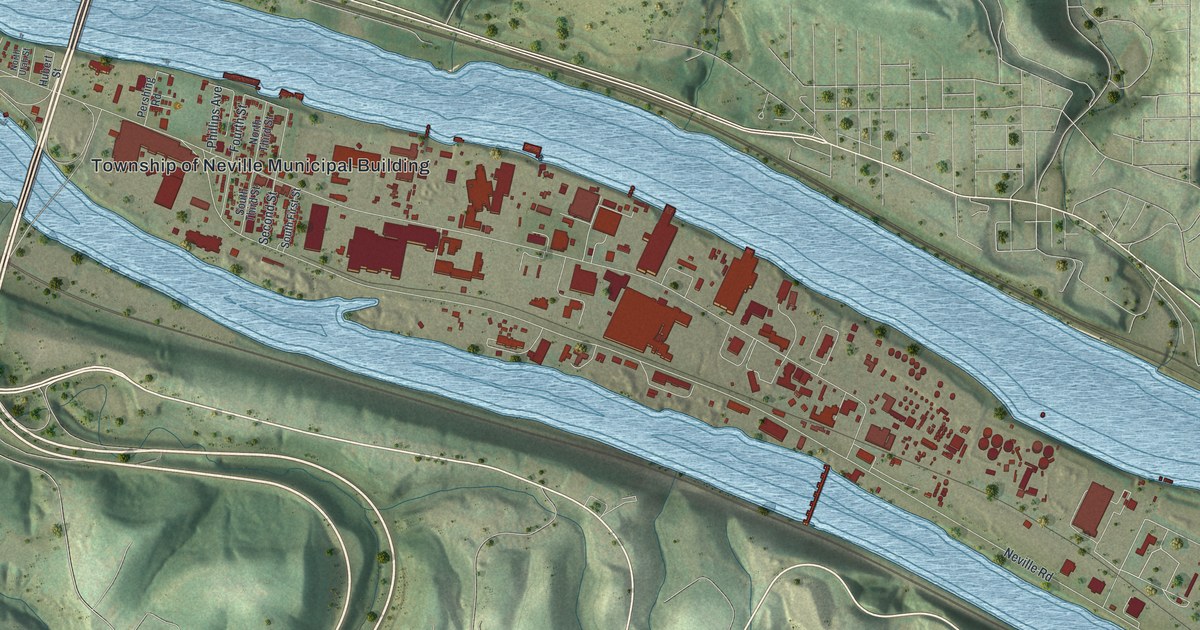 Map of Neville, Pennsylvania in 2026