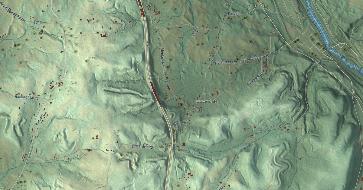 Map of New Beaver, Pennsylvania in 2026