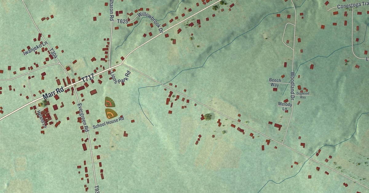 Map of New Bedford, Pennsylvania in 2026