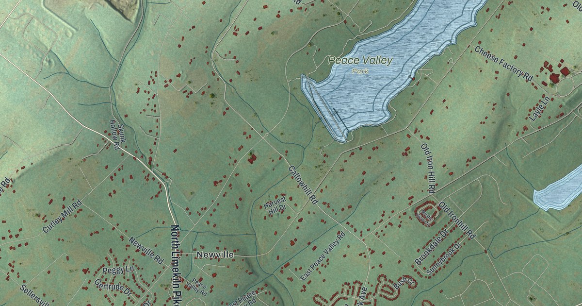 Map of New Britain Township, Pennsylvania in 2026