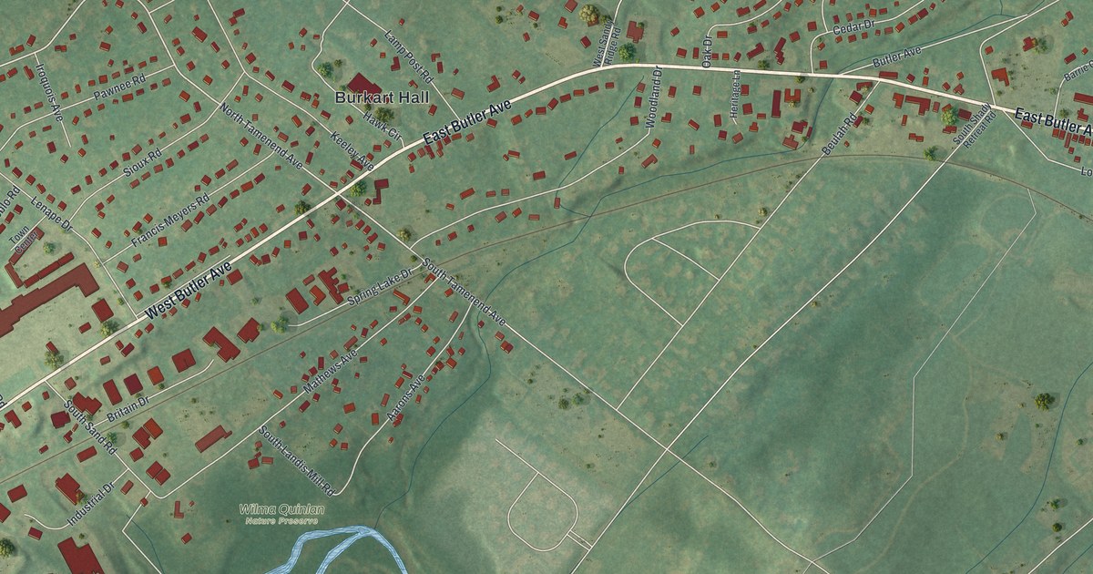 Map of New Britain Borough, Pennsylvania in 2026