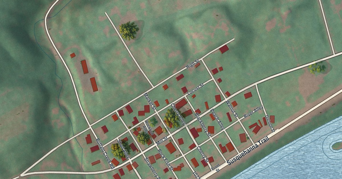 Map of New Buffalo, Pennsylvania in 2026