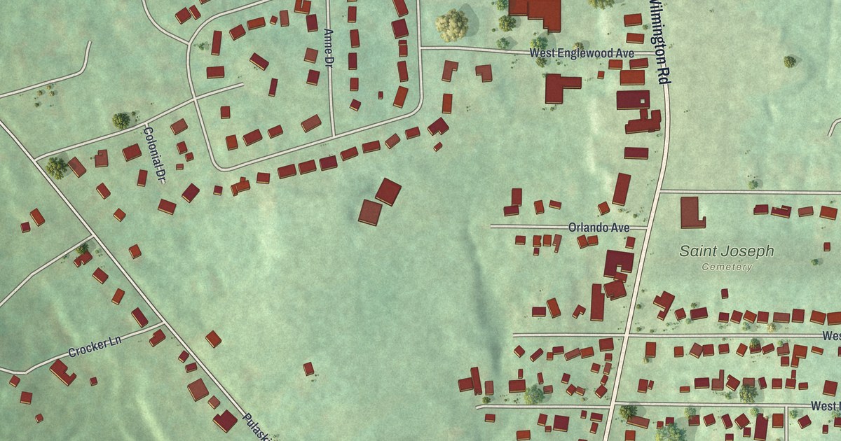 Map of New Castle Northwest, Pennsylvania in 2026