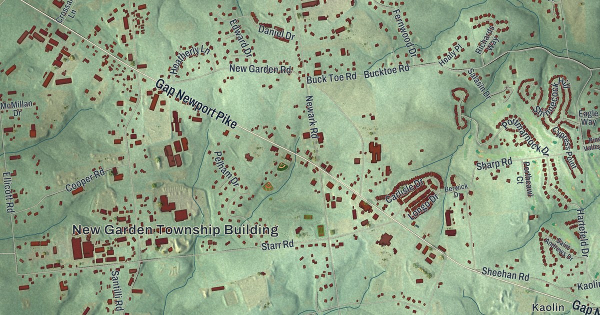 Map of New Garden, Pennsylvania in 2026