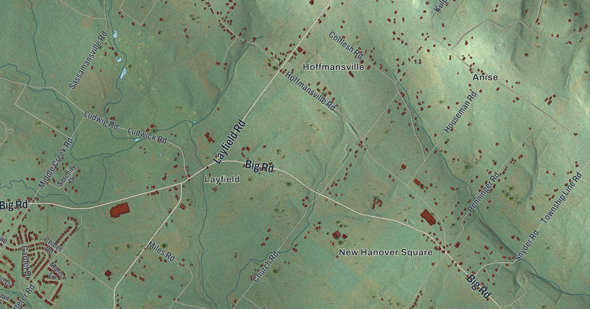 Map of New Hanover, Pennsylvania in 2026