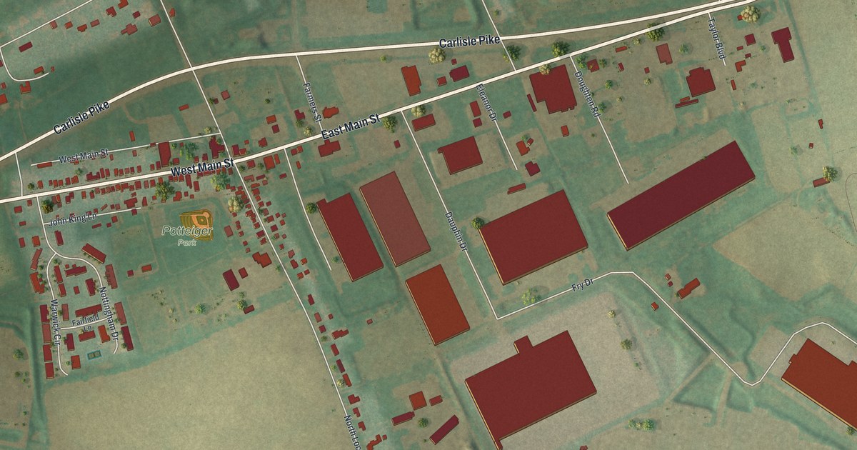 Map of New Kingstown, Pennsylvania in 2026